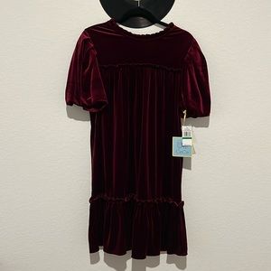 Maroon Velvet Dress 💜